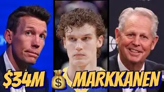 Warriors' salary for Markkanen: $33-34M; Wiggins; draft picks; cap sheet analysis before/after trade