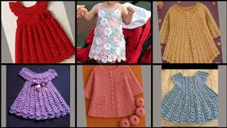 So cute  beautiful baby frock crochet handmade baby frock outstanding  comfortable baby frock design