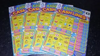 New &pound;3 Cash Lines Scratch Cards. Lucky or Not?🍀🍀🍀
