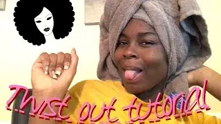 HOW TO: Twist out tutorial for transitioning hair!! (More serious)
