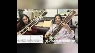 Learn Bhajan - Shrimani Narayan Narayan on Sitar with Dr. Shantanu Sharma & Shivangi Sharma 
