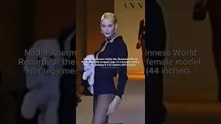 Nadja Auermann the model with longest legs #shorts #runway #model #90s