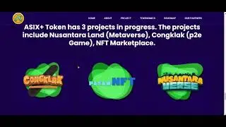 ASIX+ Token is the Main utility in our 3 projects. P2E Games, NFT Market