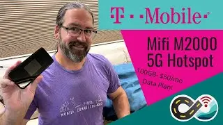 T-Mobile Inseego Mifi M2000 5G Hotspot, Ultra Capacity 5G Map, 100GB Data Plan