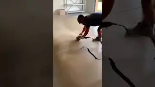 Cracked Garage Floor to Mirror-Gloss Epoxy Showroom | Real Timelapse Transformation #luxury #shorts