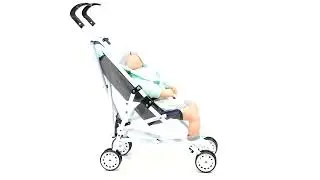 Foldable Blue Stroller For Baby Doll Toy   The Magic Toy Shop
