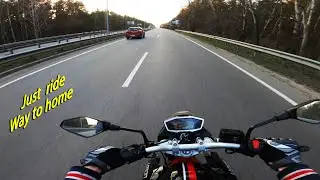 Just Ride | Way to home (4K) | Voge 300R or Loncin 300 CR6