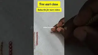 Aari work chain stitch easy method #aari #free#Tamil#Trending#shorts viral