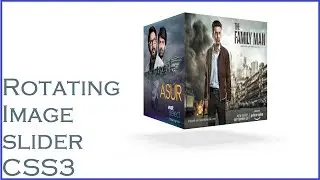 3D rotating cube image slider using html and css3 | CSS3 image slider
