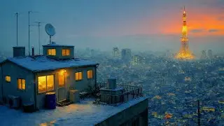 Snowy Retro Tokyo Night ❄️ Lofi Hip Hop Beats for Study, Focus & Chill