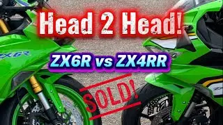 ZX6R vs ZX4RR |Head 2 Head | Which to buy!? #zx4rr #zx6r #40thanniversary #kawasaki #ninja #fyp