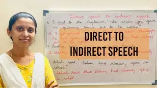 Direct and Indirect speech | Declarative sentence | Part 1 | In Tamil |