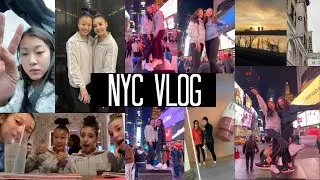 NYC VLOG! (level 10 gymnastics meets, getting lost in Times Square, Glossier, getting the flu...)