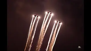 Global Stars Aerobatic team night show at Begumpet Hyderabad during Wings India 2024
