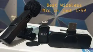 Wireless Mic with noise cancellation Reduction|ENRG| Bluetooth|IPhone|Lighting port| Type C port