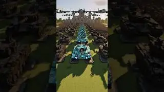 Part3 My Army of high-tech tank and Jet Minecraft #youtubeshorts #minecraft &lrm;⁨@MobHunterGaming⁩&nbsp;