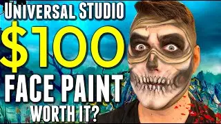 Universal Studios NEW $100 Face Paint WORTH IT?