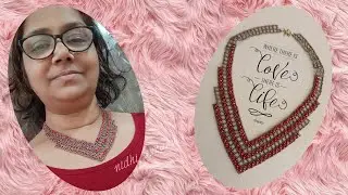Red Wine, Gorgeous Crystal Jewelry/How to make Beaded Necklace/Collar Tutorial diy