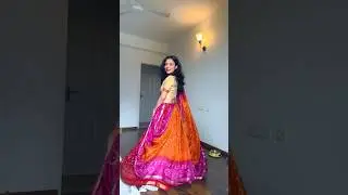 DIY Garba Night Outfit using saree #viral #shorts #handloom