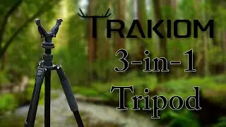 Trakiom 3 in 1 Shooting Stick: Tripod, Bi-Pod, or Monopod
