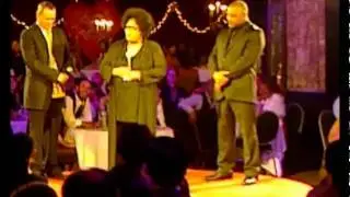 Lillian Dube accepting a Lifetime achievement award at the SAFTAS