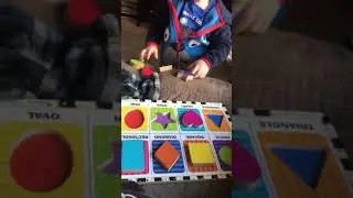 Everett doing a simple puzzle