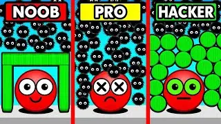 NOOB PRO HACKER Blob Merge 3D Game || Hide Ball || Tall Man Run || Jelly Run 2048