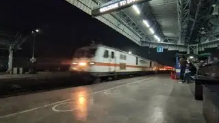 Dangerous Howrah Kalka NETAJI EXPRESS a.k.a KALKA MAIL Devastating Dankuni Jn at full speed