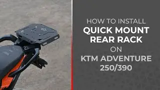 KTM 250/390 Adventure Motorcycle Luggage Racks | How to Install Quick Mount Rear Rack |ViaTerra Gear