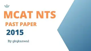 MCAT Past Paper Biology section 2015