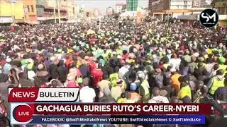 PANIC IN STATE HOUSE! Ruto stressed after gachagua led thousands of kikuyus in Nyeri anti-government