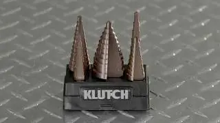 Klutch Cobalt Step Drill Bit Set - 3/16in. to 1 3/8in. Dia., 5-Pc. Set