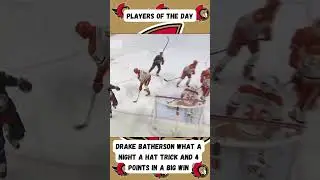 In a 4-1 win Drake Batherson was on fire what a night for him.#sens