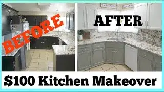 $100 DIY KITCHEN MAKEOVER | How To Transform Your Kitchen Step By Step | Momma From Scratch