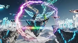 Red Bull Holographic Flight &ndash; Extreme Sports Neon Adventure #youtubevideo #party #trending 