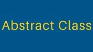 Abstract class & interfaces : object oriented programming(oop)