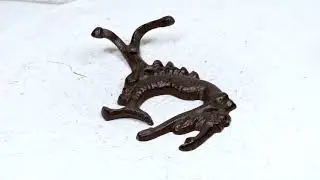 Ebros Set Of 2 Cast Iron Mermaid Ariel Above The Waves Rustic Double Wall Coat Hooks