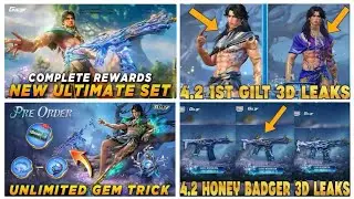 🛑NEW ULTIMATE SET COMPLETED REWARDS | ULTIMATE GEM TRICK | HONEY BADGER 3D LOOK | 1ST GILT SET LOOK 
