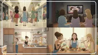 A Day Out with Friends That I’ll Remember Quietly #viral #animation #anime #studioghibli #ghibli 