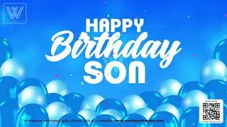 Happy Birthday Son GIF with Sound for WhatsApp Facebook Instagram Messengers