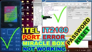 Все itel it-2160 Miracle Box 2.82 Port Err Исправление ошибок сброса пароля, новый itel 5081|2160...