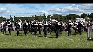 Police Scotland & Federation Pipe Band take it to the line in Grade 1 at the Europeans in Inverness