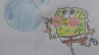 how to easy drawing Spongebob Squarepants | Spongebob | #shorts #spongebob
