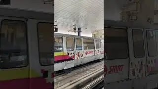 Bombardier Innovia APM 100 C801A - Departing from BP2 South View (Bukit Panjang LRT Line) #shorts