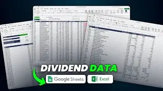 Dividend Data in Excel and Google Sheets