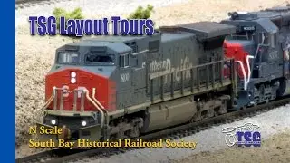 N Scale DCC Train Layout Tour South Bay Historical Railroad Society SBHRS