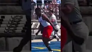 Scout shows runners how its done
