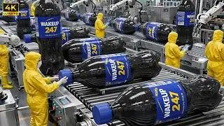 Inside the WAKE-UP 247 Factory: The WAKE-UP 247 energy drink production process (Full Process)