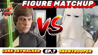 HOT TOYS LUKE SKYWALKER DELUXE (ROTJ) VS SNOWTROOPER (ESB) | STAR WARS FIGURE MATCHUP EP 7 Review