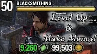 Level up in Blacksmithing WHILE Making Money! (Elder Scrolls Online Quick Tips for PC, PS4, and XB1)